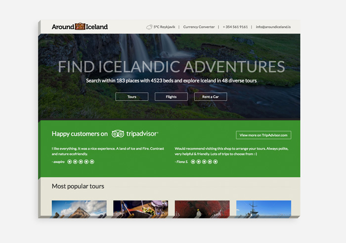 Around Iceland - Website